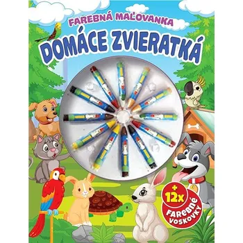 omalovánky Domáce zvieratká Farebná omaľovanka Kniha