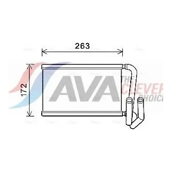 Výměník tepla, vnitřní vytápění AGB 4171N81X