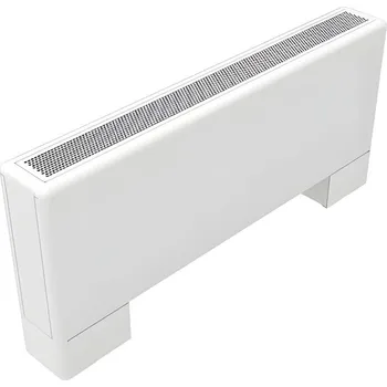 Radiátor Konvektor samostojný s ventilátorem Isan Ecolite Round 350 x 138 x 700 mm, 1313 W, připojení vlevo, bílá
