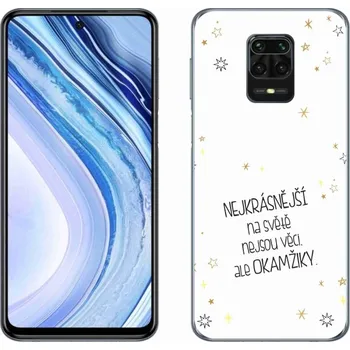 Pouzdro na mobilní telefon Gelový kryt mmCase na Xiaomi Redmi Note 9S - citát 4 bílé pozadí