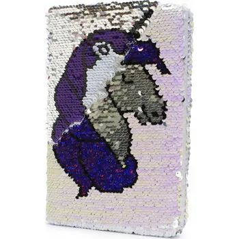 Sešit SEŠIT s flitry JEDNOROŽEC notes sešit