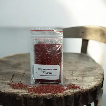 RYVALURES-GLITTER RED HOLOSHADE 1,0MM-20G