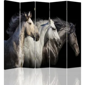Paraván Paraván oboustranný Feeby tři koně 180 x 180 cm