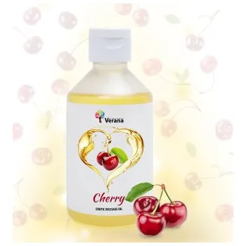 Erotický masážní přípravek VERANA Erotický masážní olej Třešeň 250 ml