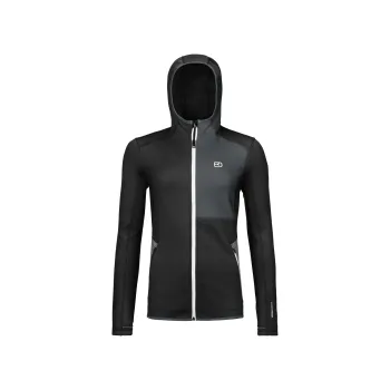 Dámská mikina Ortovox FLEECE HOODY W black raven 24/25 L; Černá bunda + DÁREK DLE VÝBĚRU!