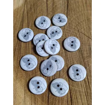 Knoflík Knoflík dětský dvoudírkový vzor myš