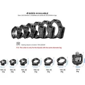 Popruh k fotoaparátu a kameře LEOFOTO | Objímka na stativ 28mm