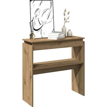 Konzolový stolek vidaXL Konzolový stolek 102 x 30 x 80 cm dřevotříska [815221] Barva: dub artisan