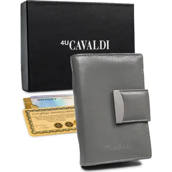 Peněženka Vertikální dámská kožená peněženka Barva: Šedá