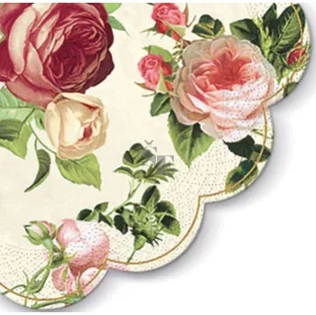 Papírový ubrousek Papírové ubrousky s výsekem 33cm 12ks 238054