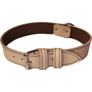 Obojek pro psa Palkar Obojek z kůže hlazenice pro psy 50 cm × 30 mm přírodní