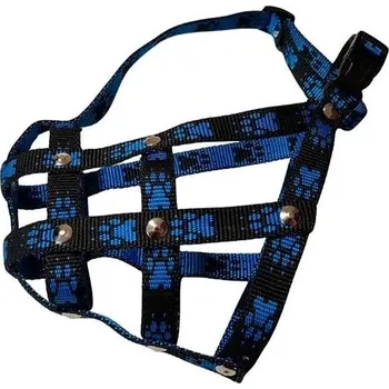 Náhubek pro psa Palkar Nylonový náhubek pro malého Boxera vel. 3 černo - modrý