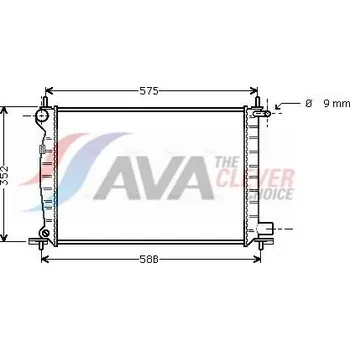 Chladič motoru Chladič, chlazení motoru AGB 321008A2