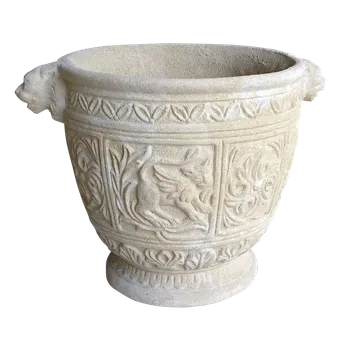 Zahradní dekorace Dekorovaný květináč 20kg