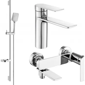 Vodovodní baterie Mexen Zero DS62 koupelnová sada, chrom - 71103DS62-00 Bateriové soupravy