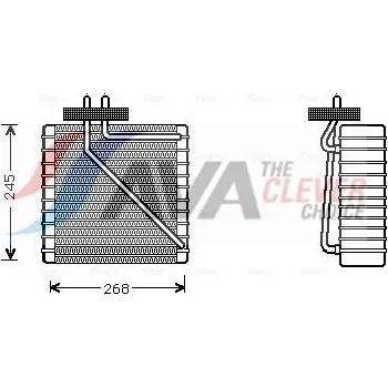 Výparník klimatizace Výparník, klimatizace AGB 9550P8-3S