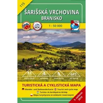 VKÚ Harmanec, s.r.o. Šarišská vrchovina Branisko 1:50 000
