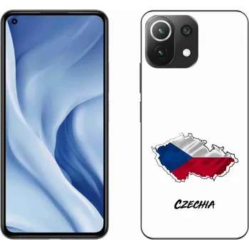 Pouzdro na mobilní telefon Gelový kryt mmCase na Xiaomi Mi 11 Lite 4G/5G - Czechia bílé pozadí