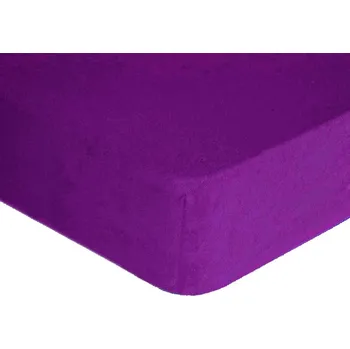 Prostěradlo Prostěradlo froté 70x140cm tmavě fialová Premium - 70x140cm