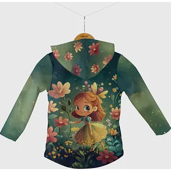 Panel se střihem 116 softshell bunda zelená víla