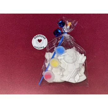 Vánoční dekorace HandMade by VeJa Sádrový odlitek - DB set Mikuláš + Čert + Anděl