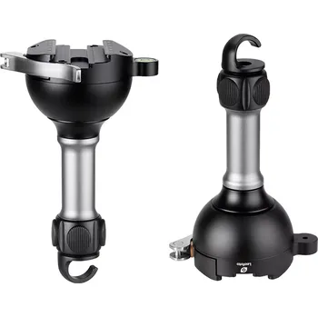 Stativ Půlkulový nivelační adaptér s háčkem a rychloupínací svorkouLeofoto 75 mm (L)