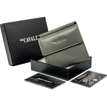 Peněženka Malá, kožená dámská peněženka na patentku Barva: Šedá