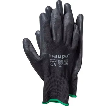 Pracovní rukavice Haupa Povrstvené pracovní textilní rukavice (PU textilní rukavice Haupa)