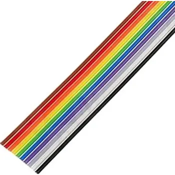 elektrický kabel Plochý kabel 28AWG 1,27mm barevný Počet: 14