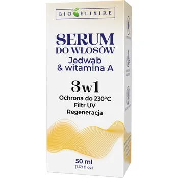 Vlasová regenerace Bioelixire sérum na vlasy s hedvábím a vitamínem A, 50 ml