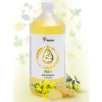 Masážní přípravek VERANA Masážní olej základní PRO 1, 1000 ml