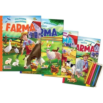 omalovánky Maľovanka Omalovánka a aktivity Farma Kniha