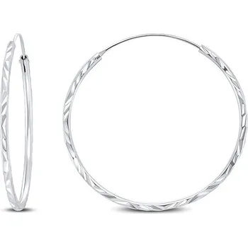 Náušnice Brilio Silver Stříbrné kruhové náušnice EA01 1,5 cm (Ag 925/1000, 1,08 g)