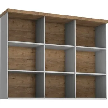 Knihovna Regál R2D Patty PT10, Barva: borovica andersen + dub lefkas MIRJAN 5902928812534