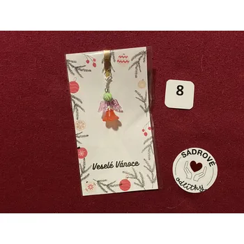HandMade by VeJa Přívěšek - Vánoční andílek pro štěstí/ radost č.8