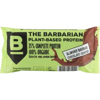 The Barbarian Proteinová Tyčinka Organic Chocolate Coated Almond & Baobab, 68 g Protein Bar