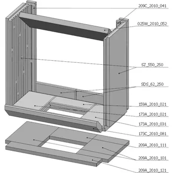 Krbová vložka Romotop Šamotová komora komplet