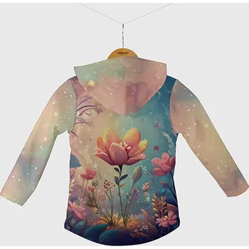 Panel se střihem 92 softshell bunda pohádkový květ