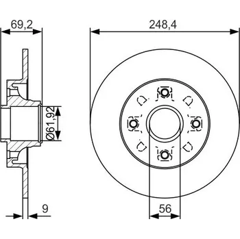 Brzdový kotouč Brzdový kotouč BOSCH 0 986 479 S43