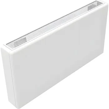 Radiátor Konvektor nástěnný s ventilátorem Isan Ecolite Round 600 x 122 x 700 mm, 1335 W, připojení vlevo, bílá