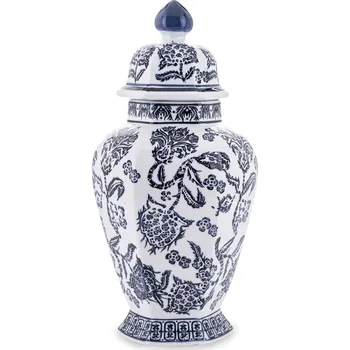 Váza Amfora, nádoba s víkem, Váza Art-Pol, keramika 38 Cm