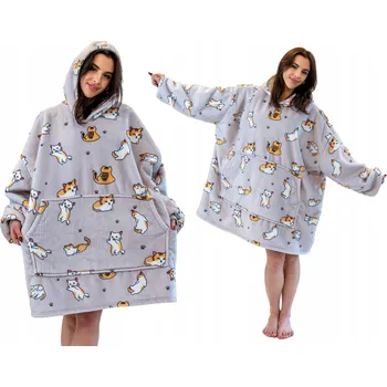 Dámská mikina Lacrati dámská mikina přes hlavu, s kapucí, univerzální velikost