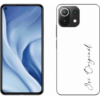 Pouzdro na mobilní telefon Gelový kryt mmCase na Xiaomi Mi 11 Lite 4G/5G - jsi originál bílé pozadí