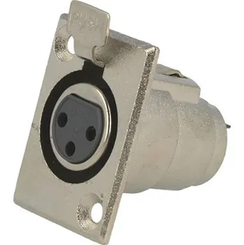 Elektrická zásuvka Konektor XLR 3pin zásuvka do panelu