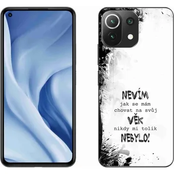 Pouzdro na mobilní telefon Gelový kryt mmCase na Xiaomi Mi 11 Lite 4G/5G - vtipný text 14 bílé pozadí