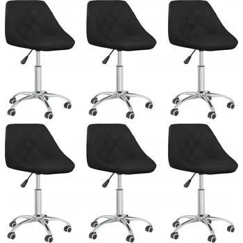 Jídelní židle Otočná jídelní židle černá 46x44x(67,5-79) cm