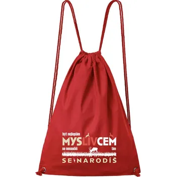 DOBRÝ TRIKO Bavlněný batoh Myslivcem se narodíš Barva: Červená
