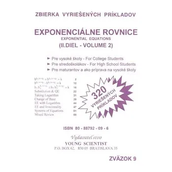 Přírodní věda RNDr. Marián Olejár - Young Scientist Exponenciálne rovnice 2