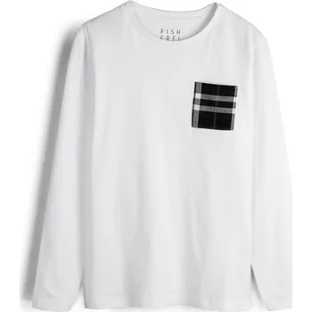 GATE Pyžamové tričko s károvanou kapsou 6Y 824-0602/10