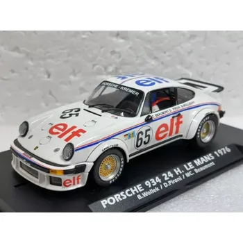 auto na autodráhu Fly slotcar Porsche 934 Carrera 24h Le Mans 1976 B.Wollek/D.Pironi/ MC.Beaumont